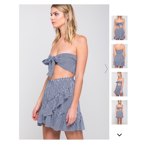 Bandeau Cut Out Mini Dress - Picture 4 of 6